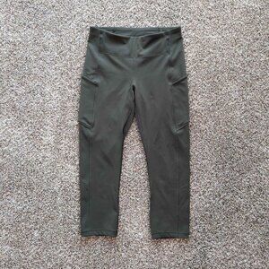 Lululemon Speed Up Crop Leggings Size 6 Dark Olive